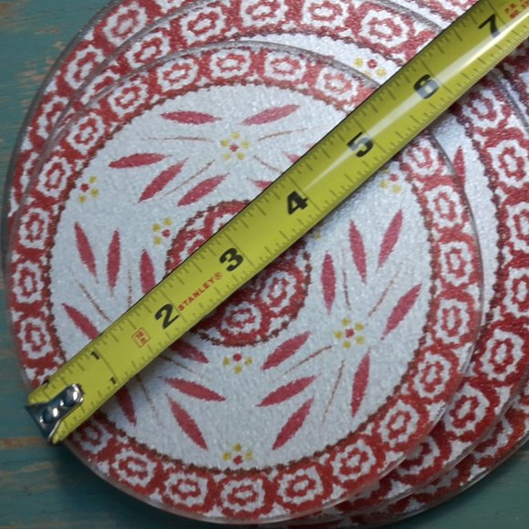 Glass Trivets Hot Pads Vintage Set of 3 Mid Century Modern Kitchen Ware Decor - Picture 7 of 15